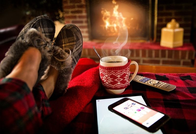 se rechauffer avec une cheminée